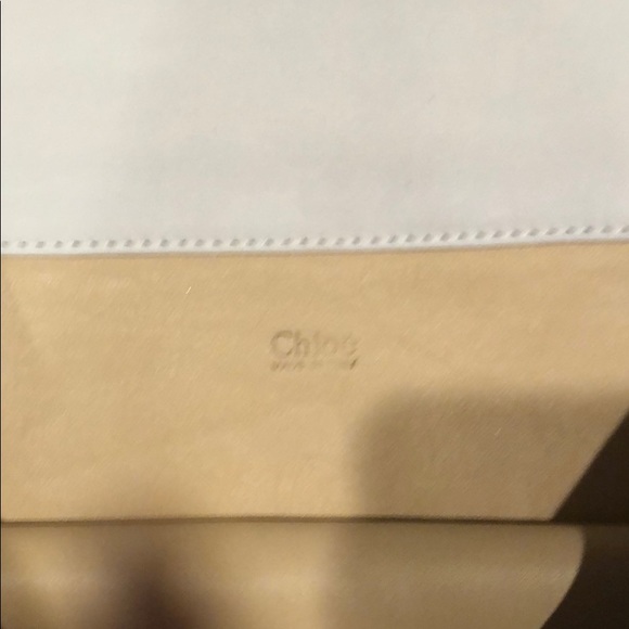 Chloe cream and silver clutch - Picture 4 of 7